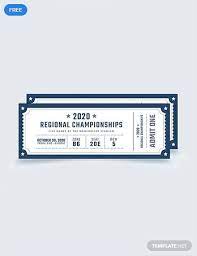 Here S A Blank Blue Sports Ticket Template You Can Download For Free The Template Is Easy To Edit Ticket Template Free Sports Ticket Template Ticket Template