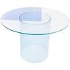 Acrylic tables come with other materials such as glass, metal and also wood. 3