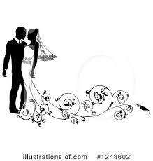 Vintage wedding couple clipart free download! Wedding Couple Clipart 1248602 Illustration By Atstockillustration