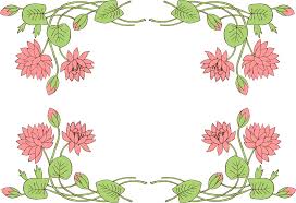 Border flowers desain bunga, bingkai mawar, ilustrasi bingkai bunga merah, putih, dan hijau, merangkai bunga, daun png. Download Hd Jpg Download Lotus Flower Page Border Designs Transparent Png Image Nicepng Com