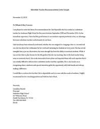 Recommendation Letter For A Teacher 32 Sample Letters Templates