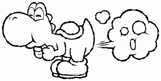 Hi, care to join me? Super Mario Yoshi Coloring Pages Coloring Home