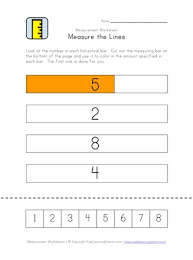 Measurement worksheets using metric (international unit) rulers. Measurement Worksheet Color The Correct Length One Of Two All Kids Network
