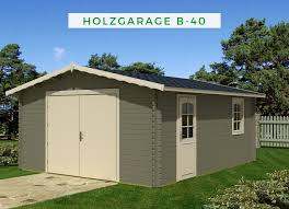 Holzgarage Modell B 40 Te 111056 2 Holzgarage Garage Aus Holz Fertiggaragen