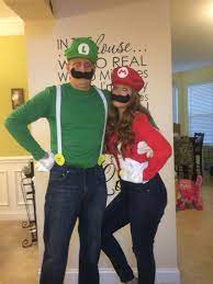 Homemade Mario And Luigi Costumes Mario And Luigi Costume Luigi Costume Halloween Costumes