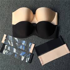 Color negro favorito, copas push up extraíbles, diseño en forma de x de espalda con adorno geométrico en las. Sujetador Sexy Sin Tirantes Para Vestido De Noche De Boda Media Copa Push Up Pegajoso Ropa Interior De Mujer Lenceria Invisible Sujetadores Aliexpress