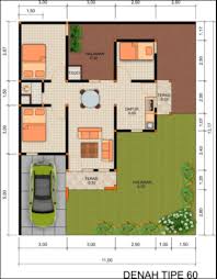 Berbentuk memanjang, denah rumah minimalis 1 lantai type 45 ini terorganisir sangat rapi. Gambar Rumah Minimalis 1 Lantai 3 Kamar Tidur Dan Garasi Content