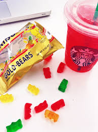 Quite aesthetically pleasing if you ask me! Gummy Bear Refresher Taste Testing The 10 Most Popular Secret Menu Starbucks Beverages Popsugar Food Photo 3