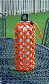Then hold 10″ from closed end to mark loop. Stormdrane S Blog Cow Hitched Paracord Water Bottle Sleeve