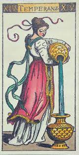 Giovanni Vacchetta Tarot Vintage Tarot Tarot Cards Art Temperance Tarot Card