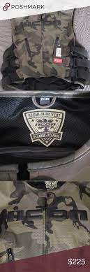 Icon Camo Regulator Motorcycle Vest Motorcycle Vest Leather Fashion Design