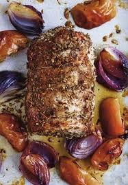 Roast Pork Loin With Apples And Onions Recipe Pork Loin Roast Recipes Pork Recipes Pork Loin Roast