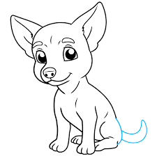 The bag legs should jut out at more or less a 45º angle and the front legs should be almost perpendicular to the body; How To Draw A Chihuahua Really Easy Drawing Tutorial
