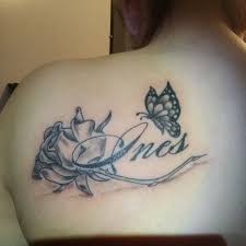 Name With Rose And Butterfly Ndash Tattoo Picture At Checkoutmyink Com Rose And Butterfly Tattoo Butterfly Name Tattoo Butterfly Tattoos For Women