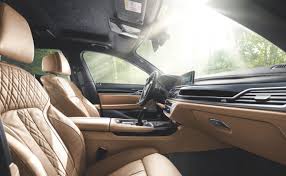 Interior Of The Bmw Alpina B7 Xdrive Sedan With Exclusive Cognac Nappa Leather Seats
