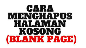 Anda juga dapat menghapus sekaligus banyak halaman kosong di dokumen microsoft word yang dihasilkan dari page break melalui kotak dialog find and replace. Cara Menghapus Halaman Kosong Blank Page Pada Word Youtube
