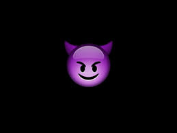 Smiley face dark evil smile wallpaper. Purple Devil Emoji Wallpaper Novocom Top