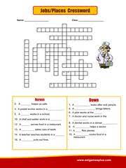 Crossword puzzles are for everyone. Jobs Crossword Puzzle Worksheet