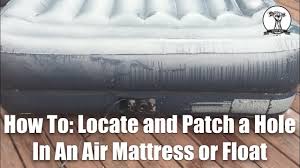 How To Locate And Repair A Hole In An Air Mattress Or Float Air Mattress Repair Air Mattress Mattress