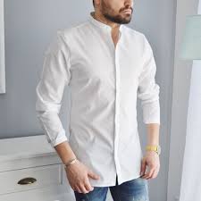 La chemise col mao ou col montlimart est notre modèle iconique. Chemise Blanche Mario Milano Col Mao Slim Fit