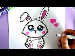 Einen Niedlichen Hasen Selber Malen Youtube Kawaii Drawings Cute Drawings Happy Drawing