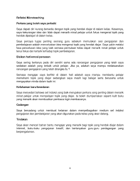 Visible learning data base, yang dimotori john hattie (2020), telah berhasil. Refleksi Microteaching