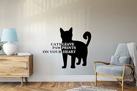 These wall stickers will add fun to your home or business in few minutes. Amazon Com Cat Quotes Wall Decor Stickers Cats Vinyl Wall Decor Sticker Inspirat Inspirational Wall Decals Silhouette Wall Art Removable Vinyl Wall Decals
