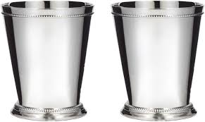 We have a great selection of exclusive mint julep cups that are ideal for an at home bar and for the highly popular mint julep drink. Klikel Mint Julep Cup Classic Beaded Trim Border Moscow Mule Kentucky Derby Julep Set Of 2 Stainless Steel 12oz Kitchen Dining Amazon Com