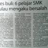 Berita harian keratan akhbar kes buli. 1