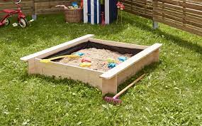 Wer auf einen sandkasten aus holz wert legt und dazu noch viel platz hat, dem empfehlen wir für den garten den sandkasten von home deluxe, da er die beste ausstattung bietet. Sandkasten Quadratisch Fur Den Garten Spiel Und Garten