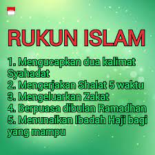 Persaksian bahwa tiada tuhan yang berhak. Ilmunyaislam Rukun Islam Ada 5