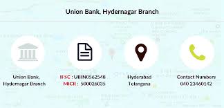 Swift code of union bank of india is 11 digit code.first of all, let's know about the use of swift code is used for transfer money internationally one bank account to another bank account. Union Bank Hydernagar Ifsc Code Ubin0562548