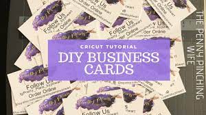 Just like your about us page template on your website, your business card needs to explain what you do, convey a sense of trust. Cricut Tutorial Print And Cut Diy Business Cards Youtube