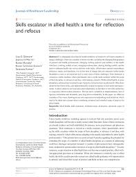 Jun 30, 2021 · the legislation register is an authorised electronic statute book that provides the community with free and quick access to act legislation and related information. Pdf Skills Escalator In Allied Health A Time For Reflection And Refocus