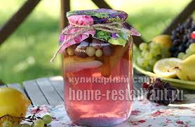 компот из яблок на зиму на 3х литровую банку Kompot Iz Grush Na Zimu S Vinogradom Foto 5 Gastronomiya Grusha Zima