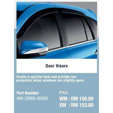 2020 perodua myvi 1 5 av start up and full vehicle tour. Perodua Original Gear Up Door Visor Myvi Shopee Malaysia