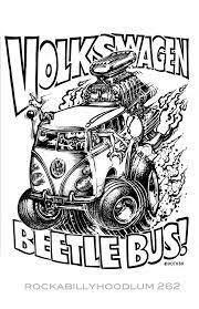 new hot rod poster 11x17 ed big daddy roth vw volkswagen beetle bus art vwcamper vw art cool car drawings ed roth art