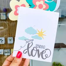 You can make this valentine card for boyfriend or girlfriend or life partner. Sending Love With Handmade Card Birthday Cards Diy Cricut Card Card Inspo