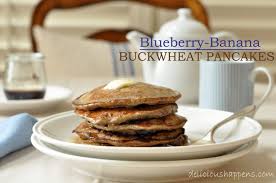 blueberry banana buckwheat pancakes