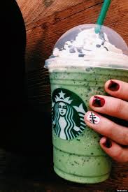 Black And White Mocha Frap Starbucks Franken Frappuccino Is Here For Halloween Starbucks Green Tea Latte Green Tea Frappucino Starbucks Matcha