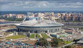Krestovsky stadium, known as gazprom arena for sponsorship reasons, (russian: Saint Petersburg Stadium Zenit Arena The Stadium Guide
