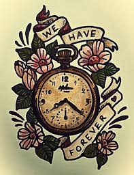 Pocket Watch Illustration Old Vintage Tattoo Design Watercolour Painting Vintage Tattoo Design Vintage Tattoo Watch Tattoos