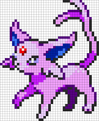 Espeon Perler Bead Pattern Bead Sprite Pixel Art Pokemon Pokemon Perle Point De Croix Pokemon