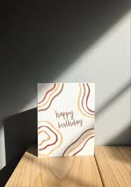 Happy Birthday Card Aesthetic Squiggles Etsy Birthday Card Drawing Happy Birthday Cards Diy Happy Birthday Cards Handmade