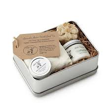 Farm fresh flowers bath collection. Uncommon Goods Farm Fresh Spa Experience Tin
