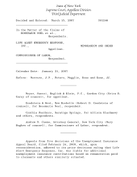 State of New York Supreme Court, Appellate Division Third Judicial ...