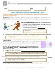 Check spelling or type a new query. Intermolecularforcesse Converted Pdf Name Date Student Exploration Polarity And Intermolecular Forces Directions Follow The Instructions To Go Through Course Hero