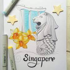 While contact with ancient india left a deep impact on singapore's indigenous malay culture, the mass settlement of. A Piece Of Commission For Wonderful Ericaraechong Singapore Bullet Journal Travel Art Journal Inspiration Marker Art
