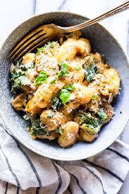 Creamy Pumpkin Sausage Gnocchi Recipe Pumpkin Recipes Dinner Comfort Pasta Dishes Pumpkin Sausage