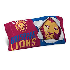 Brisbane lions afl colouring jigsaw puzzle and marker set. Brisbane Lions Pillow Case